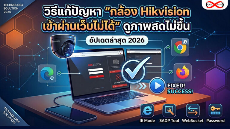 กล้อง Hikvision เข้าผ่านเว็บไม่ได้
